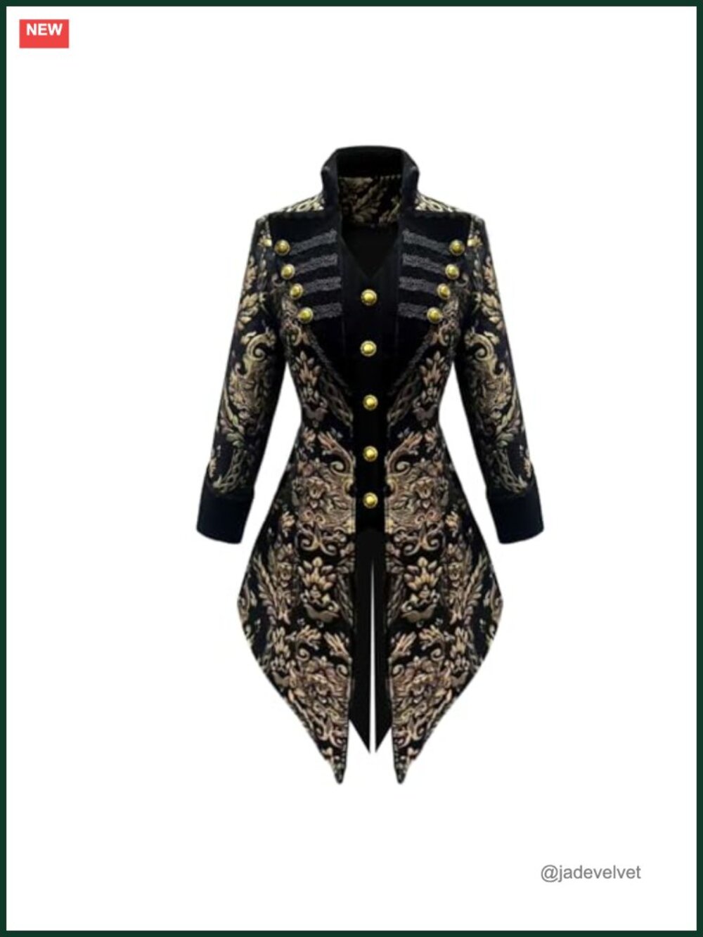 Women's Steampunk Victorian Gothic Tailcoat Polyester Jacket Cosplay Costume